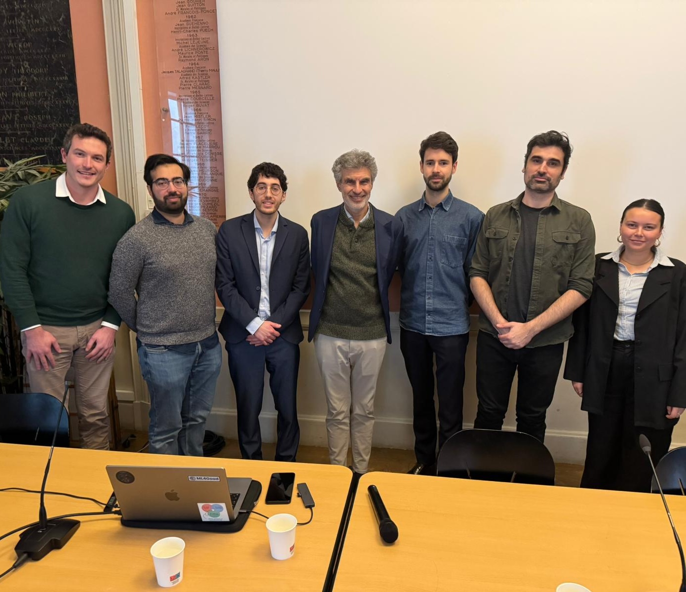 With Yoshua Bengio at the AI Action Summit press conference